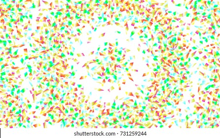 Confetti Isolated on White Background. Backdrop Can Be Removed and Changed to Any Other. Vector Pattern for Greeting Card or Poster