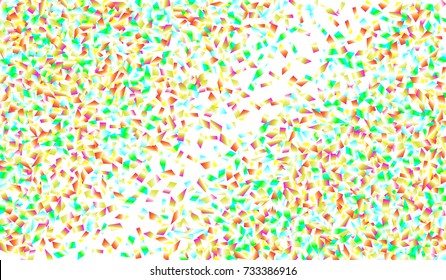 Confetti Isolated on White Background. Backdrop Can Be Removed and Changed to Any Other. Vector Pattern for Greeting Card or Poster