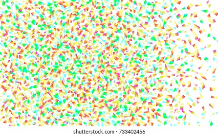 Confetti Isolated on White Background. Backdrop Can Be Removed and Changed to Any Other. Vector Pattern for Greeting Card or Poster
