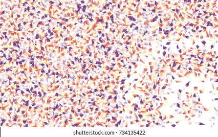 Confetti Isolated on White Background. Backdrop Can Be Removed and Changed to Any Other. Vector Pattern for Greeting Card or Poster