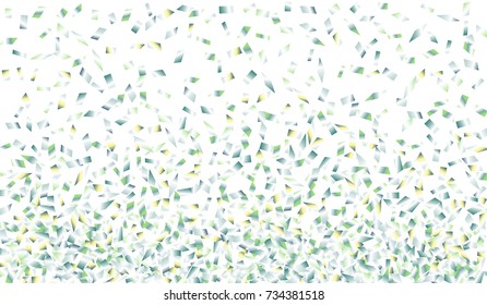 Confetti Isolated on White Background. Backdrop Can Be Removed and Changed to Any Other. Vector Pattern for Greeting Card or Poster