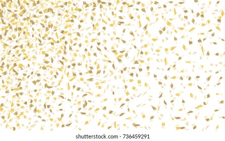 Confetti Isolated on White Background. Backdrop Can Be Removed and Changed to Any Other. Vector Pattern for Greeting Card or Poster