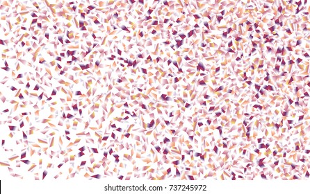 Confetti Isolated on White Background. Backdrop Can Be Removed and Changed to Any Other. Vector Pattern for Greeting Card or Poster