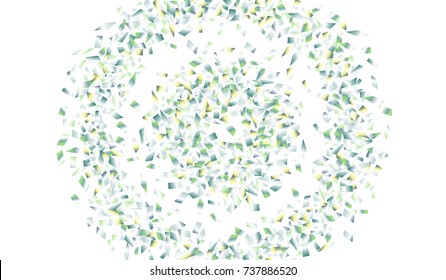 Confetti Isolated on White Background. Backdrop Can Be Removed and Changed to Any Other. Vector Pattern for Greeting Card or Poster