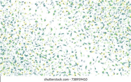 Confetti Isolated on White Background. Backdrop Can Be Removed and Changed to Any Other. Vector Pattern for Greeting Card or Poster