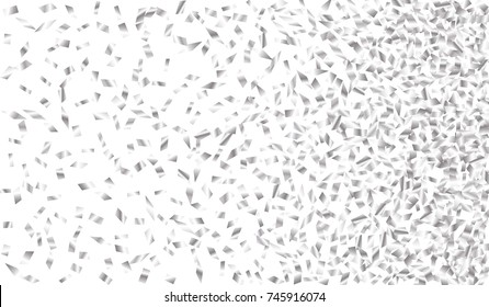 Confetti Isolated on White Background. Backdrop Can Be Removed and Changed to Any Other. Vector Pattern for Greeting Card or Poster