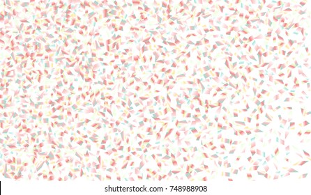 Confetti Isolated on White Background. Backdrop Can Be Removed and Changed to Any Other. Vector Pattern for Greeting Card or Poster
