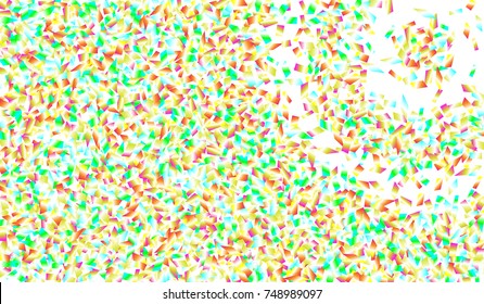 Confetti Isolated on White Background. Backdrop Can Be Removed and Changed to Any Other. Vector Pattern for Greeting Card or Poster