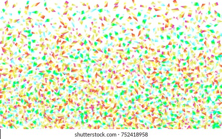 Confetti Isolated on White Background. Backdrop Can Be Removed and Changed to Any Other. Vector Pattern for Greeting Card or Poster