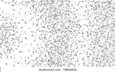 Confetti Isolated on White Background. Backdrop Can Be Removed and Changed to Any Other. Vector Pattern for Greeting Card or Poster