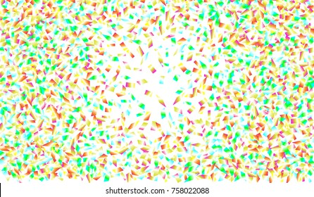 Confetti Isolated on White Background. Backdrop Can Be Removed and Changed to Any Other. Vector Pattern for Greeting Card or Poster