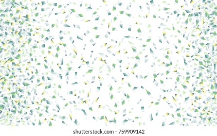 Confetti Isolated on White Background. Backdrop Can Be Removed and Changed to Any Other. Vector Pattern for Greeting Card or Poster