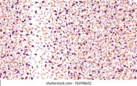 Confetti Isolated on White Background. Backdrop Can Be Removed and Changed to Any Other. Vector Pattern for Greeting Card or Poster