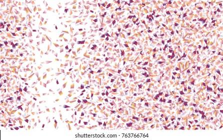 Confetti Isolated on White Background. Backdrop Can Be Removed and Changed to Any Other. Vector Pattern for Greeting Card or Poster