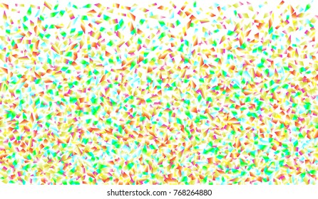 Confetti Isolated on White Background. Backdrop Can Be Removed and Changed to Any Other. Vector Pattern for Greeting Card or Poster