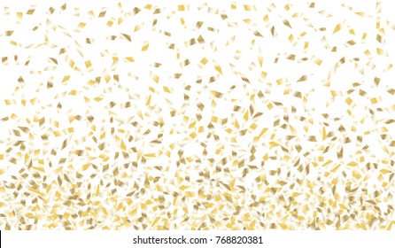 Confetti Isolated on White Background. Backdrop Can Be Removed and Changed to Any Other. Vector Pattern for Greeting Card or Poster