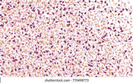 Confetti Isolated on White Background. Backdrop Can Be Removed and Changed to Any Other. Vector Pattern for Greeting Card or Poster