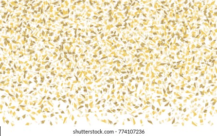 Confetti Isolated on White Background. Backdrop Can Be Removed and Changed to Any Other. Vector Pattern for Greeting Card or Poster