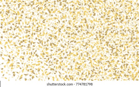 Confetti Isolated on White Background. Backdrop Can Be Removed and Changed to Any Other. Vector Pattern for Greeting Card or Poster