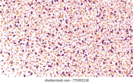Confetti Isolated on White Background. Backdrop Can Be Removed and Changed to Any Other. Vector Pattern for Greeting Card or Poster