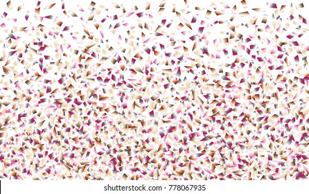 Confetti Isolated on White Background. Backdrop Can Be Removed and Changed to Any Other. Vector Pattern for Greeting Card or Poster