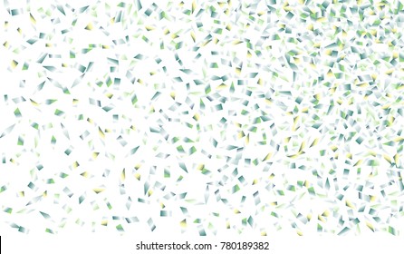 Confetti Isolated on White Background. Backdrop Can Be Removed and Changed to Any Other. Vector Pattern for Greeting Card or Poster