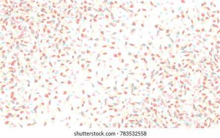 Confetti Isolated on White Background. Backdrop Can Be Removed and Changed to Any Other. Vector Pattern for Greeting Card or Poster