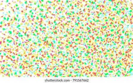 Confetti Isolated on White Background. Backdrop Can Be Removed and Changed to Any Other. Vector Pattern for Greeting Card or Poster