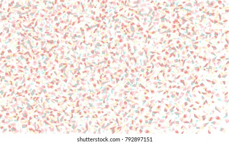 Confetti Isolated on White Background. Backdrop Can Be Removed and Changed to Any Other. Vector Pattern for Greeting Card or Poster