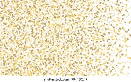 Confetti Isolated on White Background. Backdrop Can Be Removed and Changed to Any Other. Vector Pattern for Greeting Card or Poster