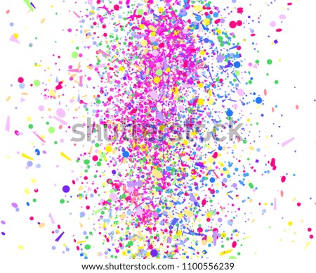 Confetti isolated on white. Background with multicolored glitters. Pattern for design. Print for polygraphy, posters, banners and textiles. Greeting cards. Luxury texture