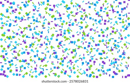 confetti isolated polygon Symbol on white background, Multi colored polygon shaped Spread confetti design. celebration template.