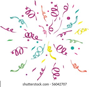 confetti (light background)/ vector illustration