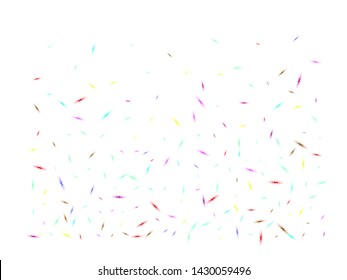 Confetti of light backgrounds. Multicolor star birds futuristic. Confetti new background smooth.