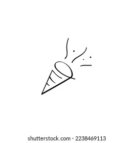 Konfetti Line Style Icon Design
