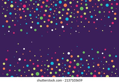 Confetti made of colored dots. Vector