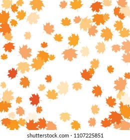 Confetti Multicolored Leaves Isolated On White Stock Vector (Royalty ...