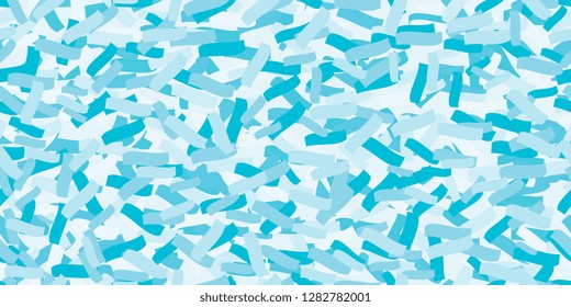 Confetti. Multicolored confetti. Scattered multi-colored elements. Chaotic different glitter. Vector seamless pattern. Abstract texture