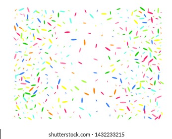 Confetti new background colour. Abstract background confetti. Multicolor hexagonal shapes concept.