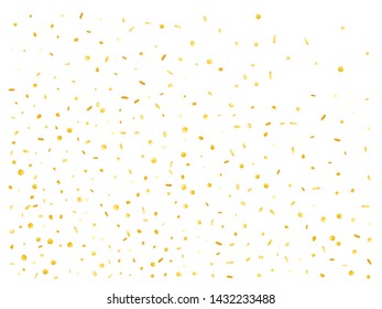 Confetti new background filter. Golden 3d hexagonal space. A selection of background confetti illustrations.