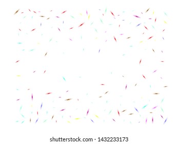 Confetti new background minimalistic. Colored confetti backgrounds. Multicolor star birds particles.