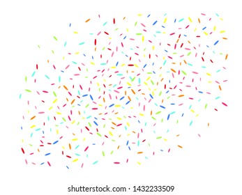 Confetti new background minimalistic. The good confetti background illustrations design. Multicolor hexagonal shapes energy.