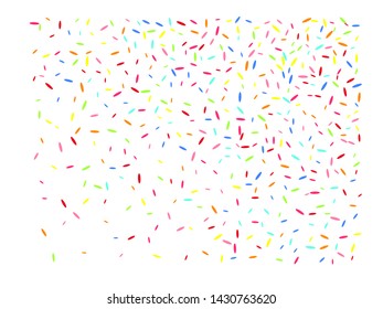 Confetti new background soft. Multicolor hexagonal shapes light. A selection of background confetti illustrations.