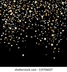 confetti, New Year's celebration - vector background