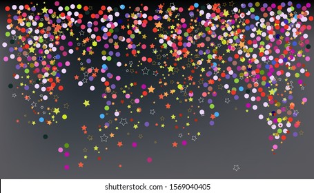 Confetti, New Year's celebration - vector background banner