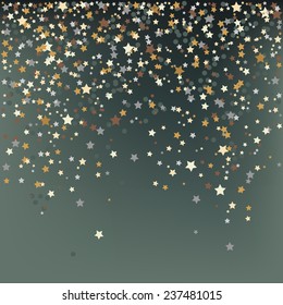 Confetti, New Year's celebration - vector background