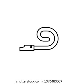 confetti, noisemaker, whistle icon. Element of carnival and amusement icon. Thin line icon for website design and development, app development. Premium icon