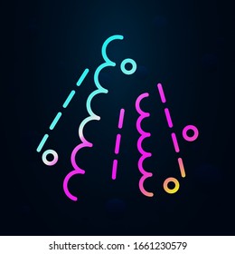 confetti in nolan style icon. Simple thin line, outline vector of birthday icons for ui and ux, website or mobile application