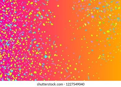 Confetti on isolated background. Bright explosion. Abstract colored firework. Geometric texture with colorful glitters. Image for banners, posters and flyers. Greeting cards