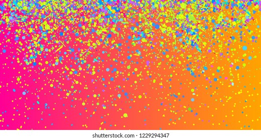 Confetti on isolated background. Bright explosion. Abstract colored firework. Geometric texture with colorful glitters. Image for banners, posters and flyers. Greeting cards